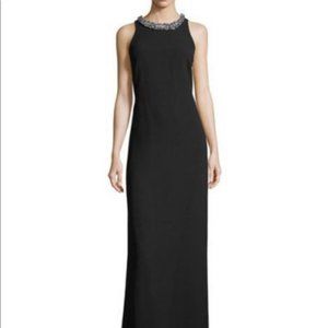 KARL LAGERFELD Black Formal Long Dress Gown 8 New